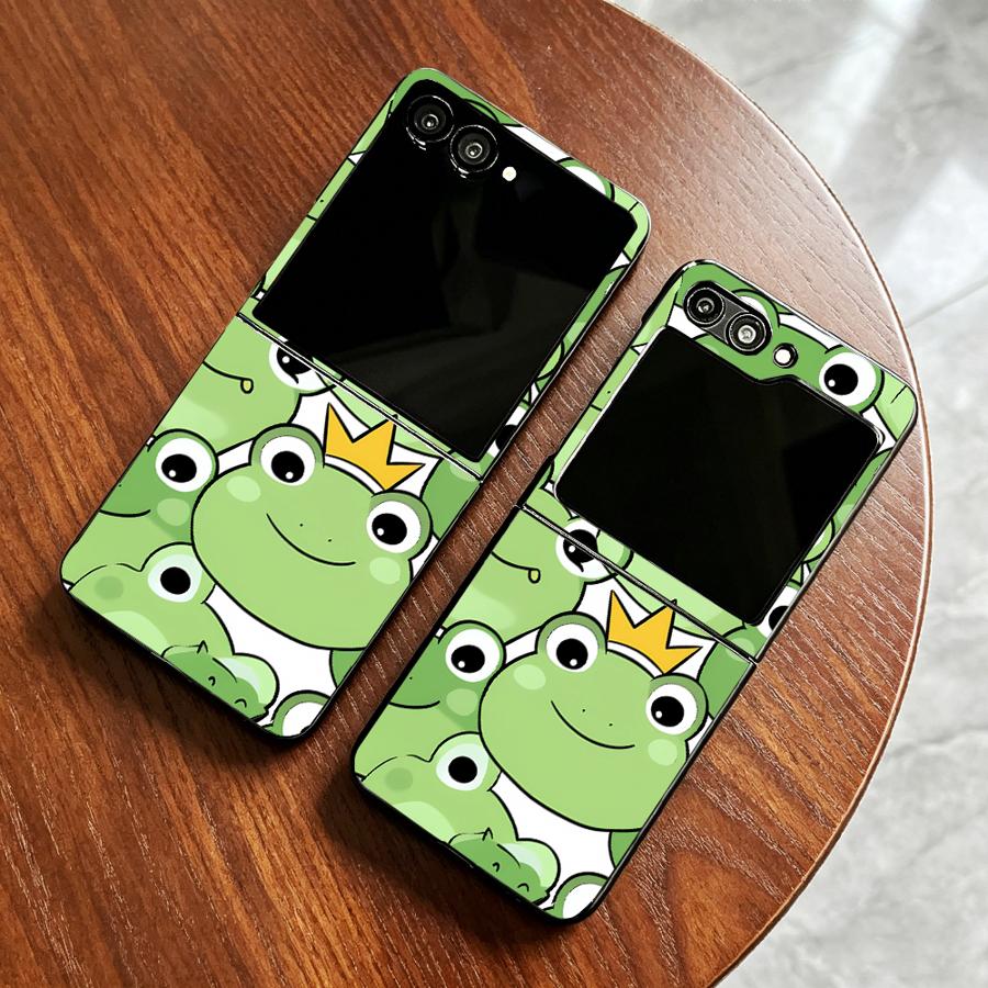 Phone Cases Z Fold 4 - フルカバーフロッグデザインスマホケース Samsung Galaxy Z Flip 7