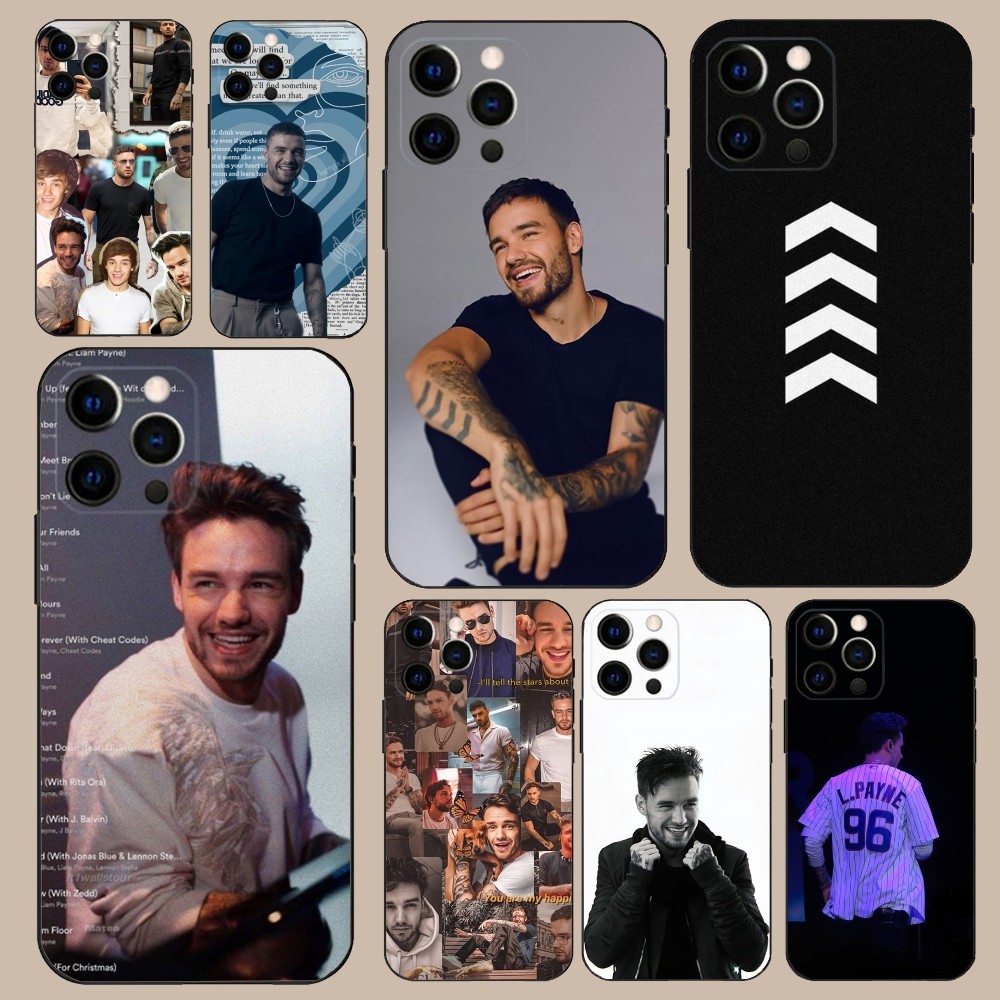 Phone Cases Nyc - 歌手 L-Liam P-Payne 電話ケース iPhone 16、15、14、13、12、11、Pro、X、XS、Max、XR、Plus、ミニソフトブラックカバー用