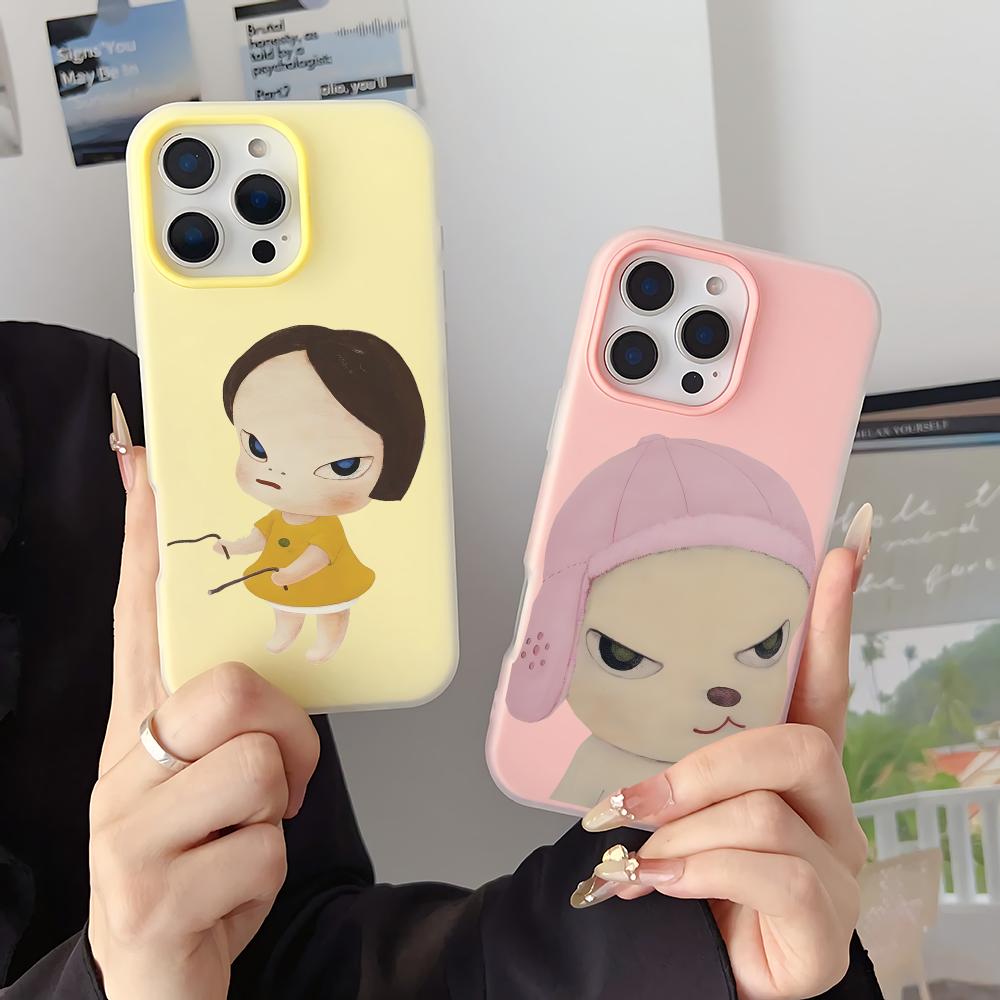 Phone Cases Drawing - アーティストY-ヨシトモ・ナラ iPhoneケース iPhone 17 16 15
