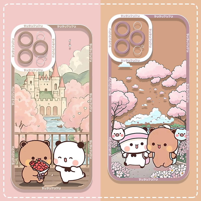 Phone Cases Samsung Galaxy - かわいいBUBU DUDUカップルクリアスマホケース、Samsung Galaxy A55 A54 A53