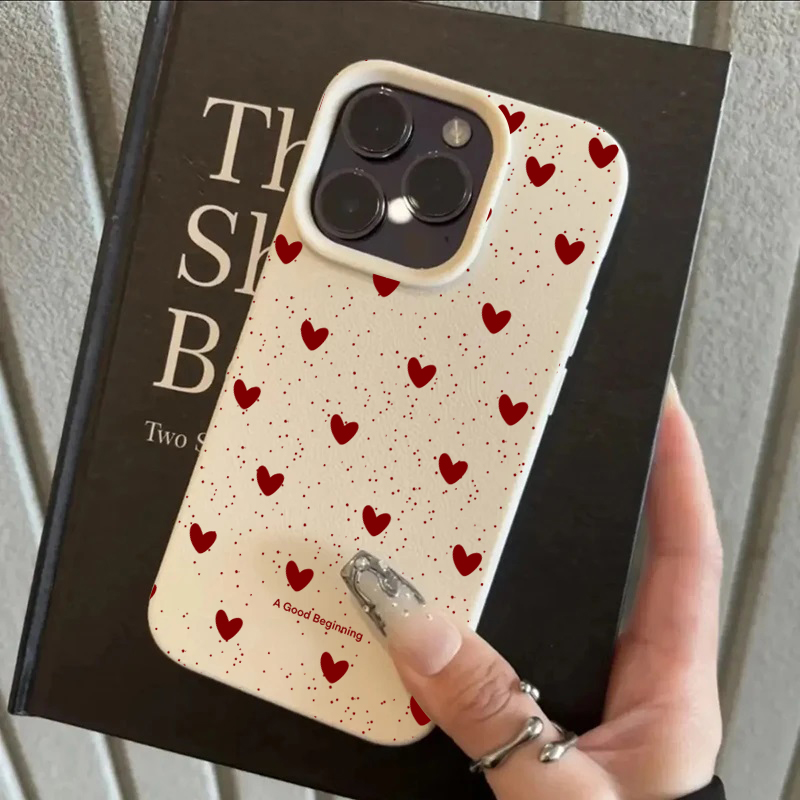 Phone Cases Trending - ファッションINS ラブハート シリコンケース iPhone 16 Pro