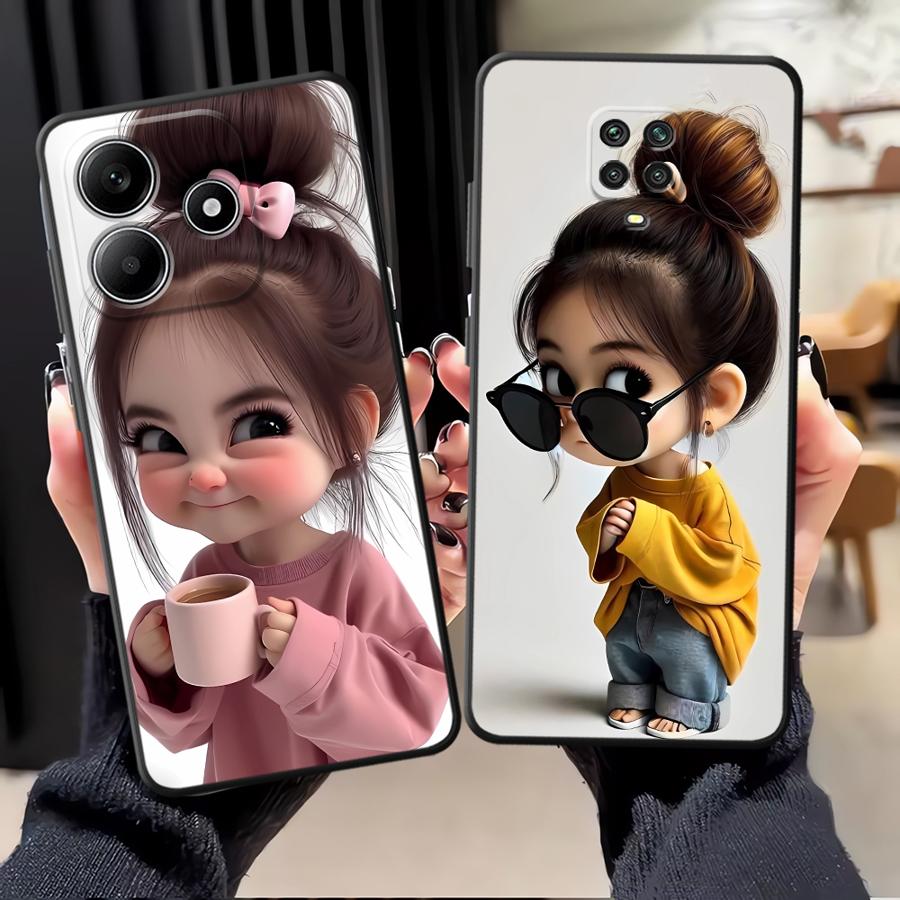 Phone Cases Iphone 11 - 漫画の女の子柄のXiaomi Redmi Note 14 10 9