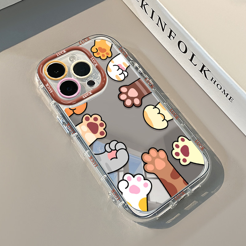 可愛い子猫と素敵な猫のエアクッションミラー付きスマホケース  - Phone Cases Drawing のレビューと価格