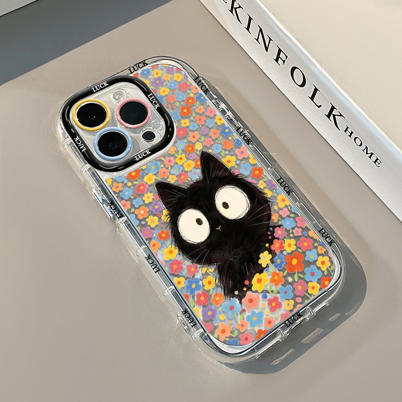 可愛い子猫と素敵な猫のエアクッションミラー付きスマホケース  - Phone Cases Drawing のレビューと価格