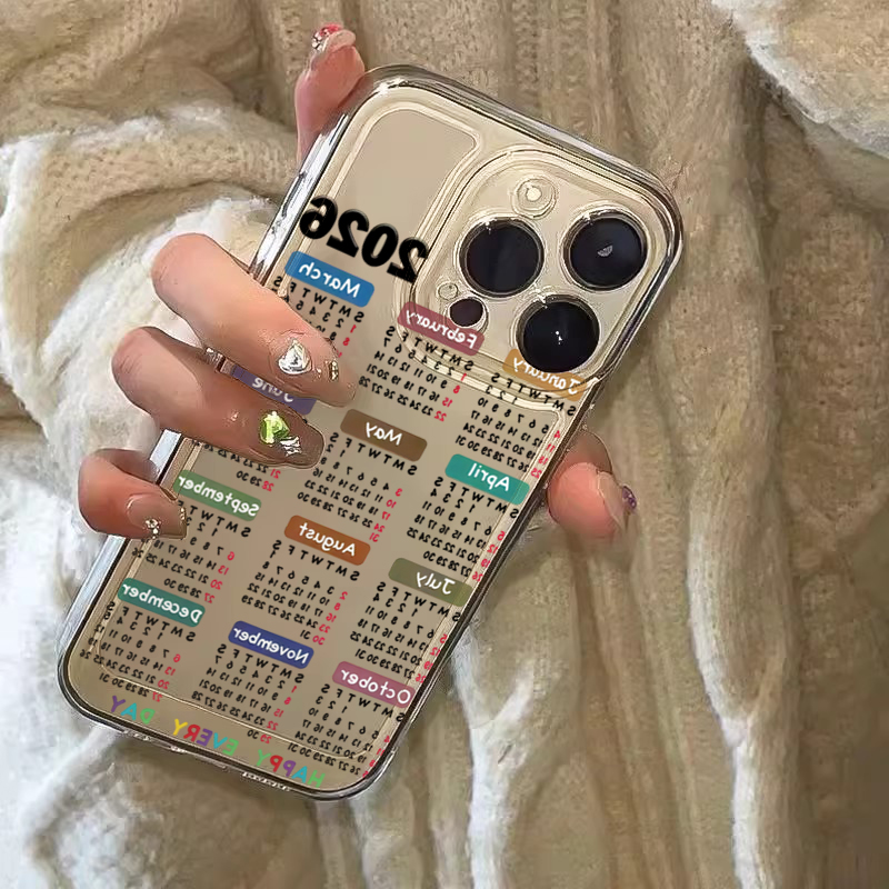 2026年カレンダー太陽光絵画透明スマホケース iPhone - Phone Cases Drawing のレビューと価格