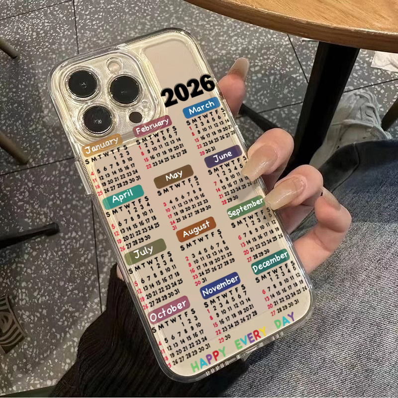2026年カレンダー太陽光絵画透明スマホケース iPhone - Phone Cases Drawing のレビューと価格