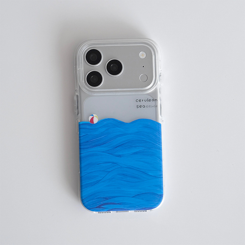 油絵風海面テクスチャのiPhoneケース iPhone 17 - Phone Cases Drawing のレビューと価格