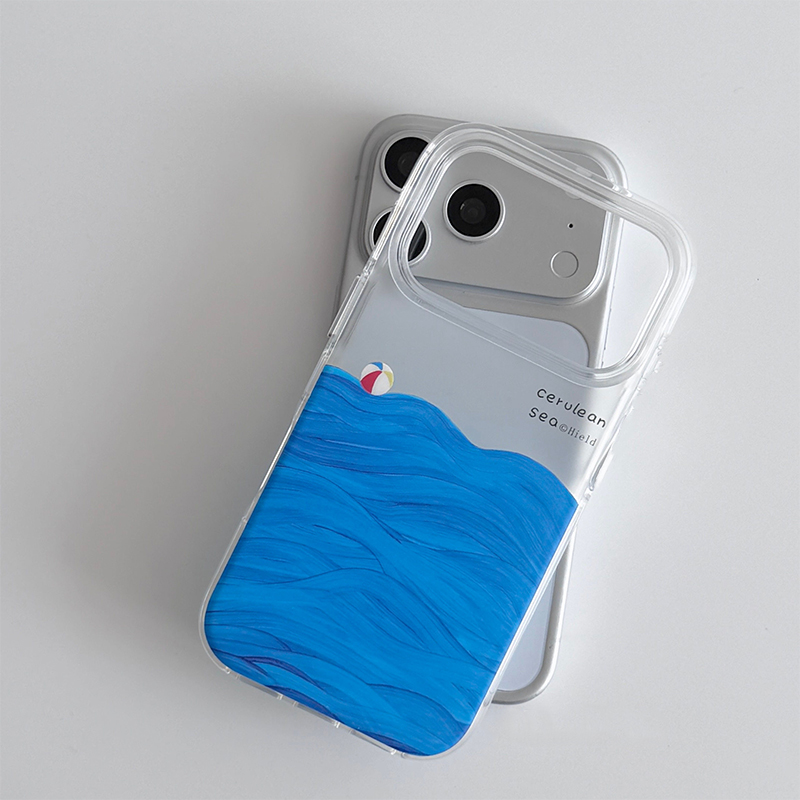 油絵風海面テクスチャのiPhoneケース iPhone 17 - Phone Cases Drawing のレビューと価格