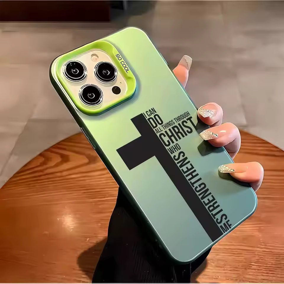 指紋防止クロス聖書柄iPhoneケース iPhone 17  - Phone Cases Iphone 11 のレビューと価格