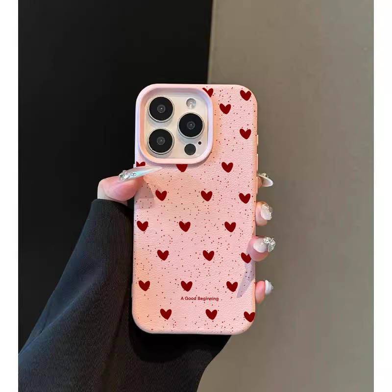 ファッションINS ラブハート シリコンケース iPhone - Phone Cases Trending のレビューと価格