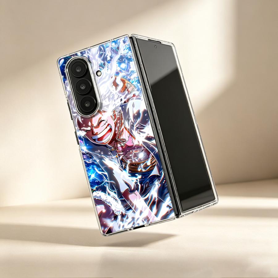 漫画風ワンピース透明ソフトフォンカバーケース Samsung - Phone Cases Z Fold 4 のレビューと価格