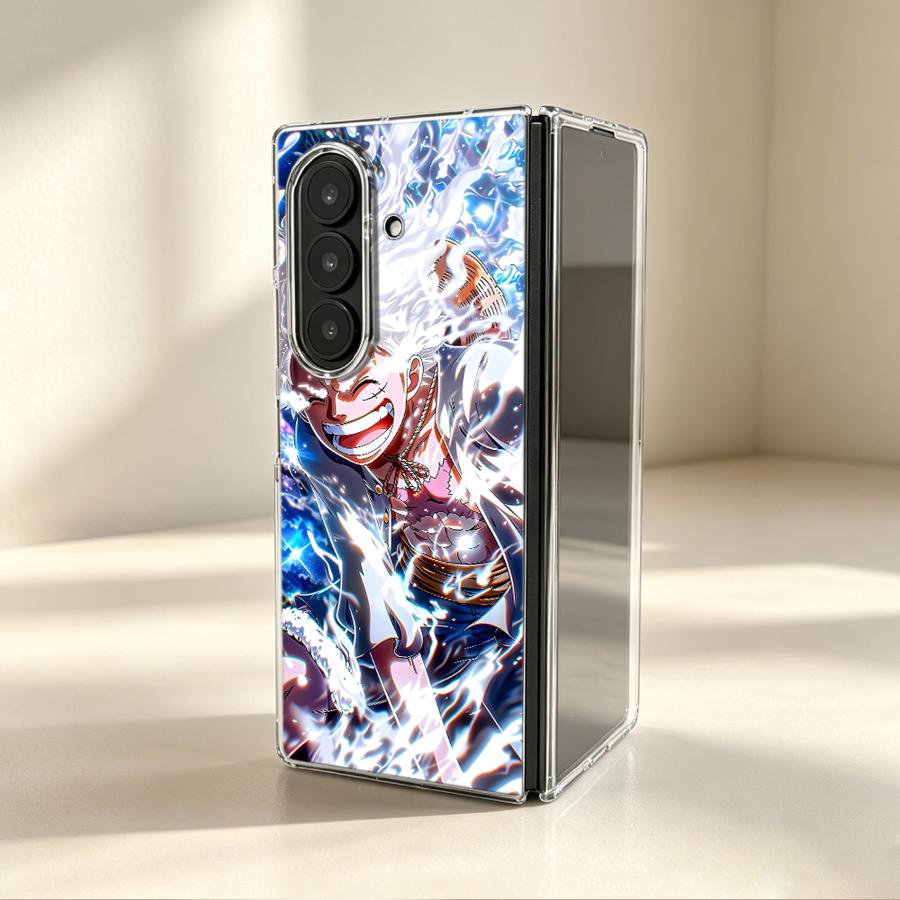 漫画風ワンピース透明ソフトフォンカバーケース Samsung - Phone Cases Z Fold 4 のレビューと価格