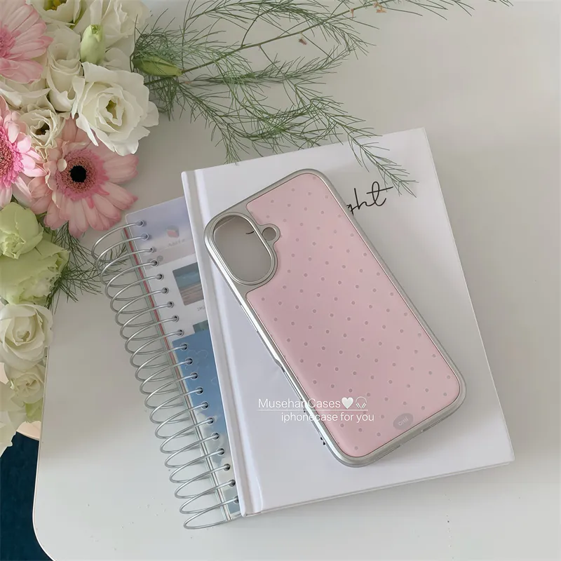 韓国風クリームピンク水玉アートファッション漫画クリエイティブ - Phone Cases Drawing のレビューと価格
