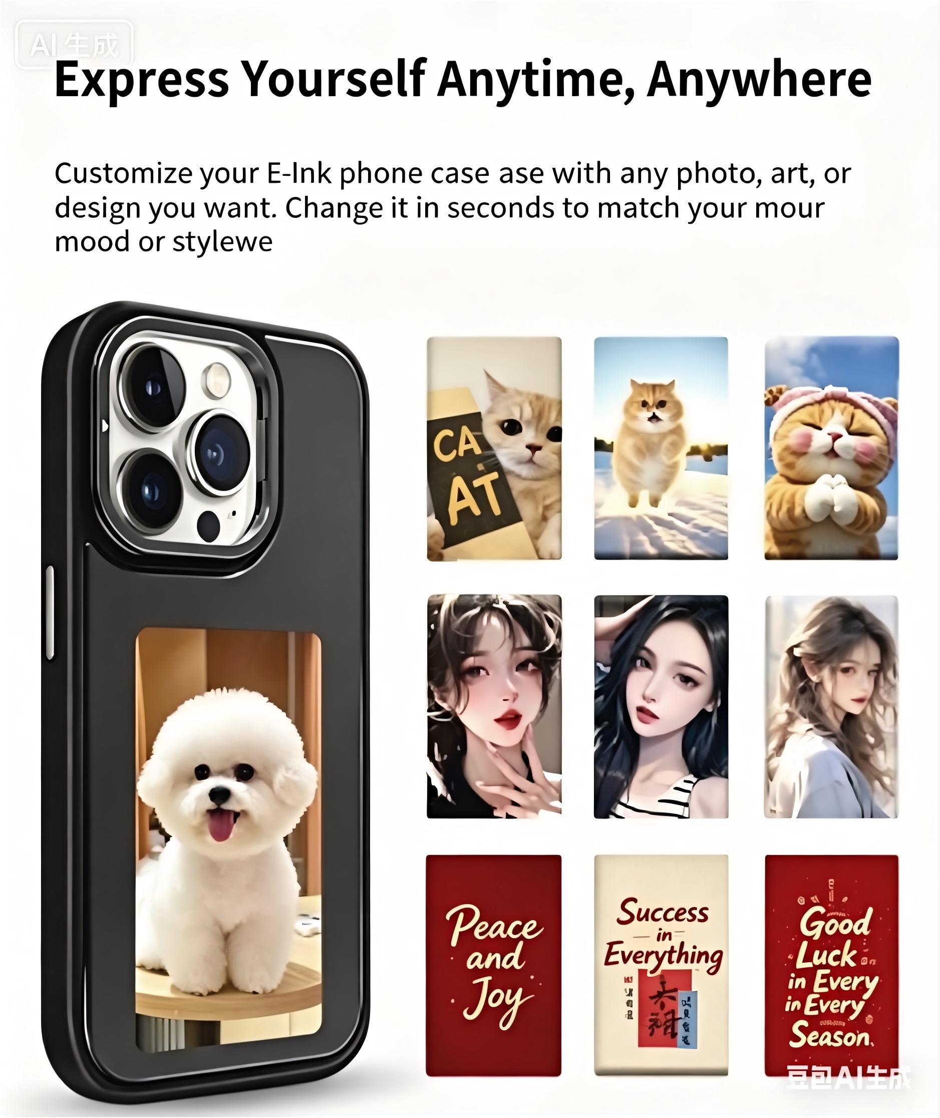 NFCスマートE-inkスマホケース DIY写真表示電子イン - Phone Cases Custom のレビューと価格