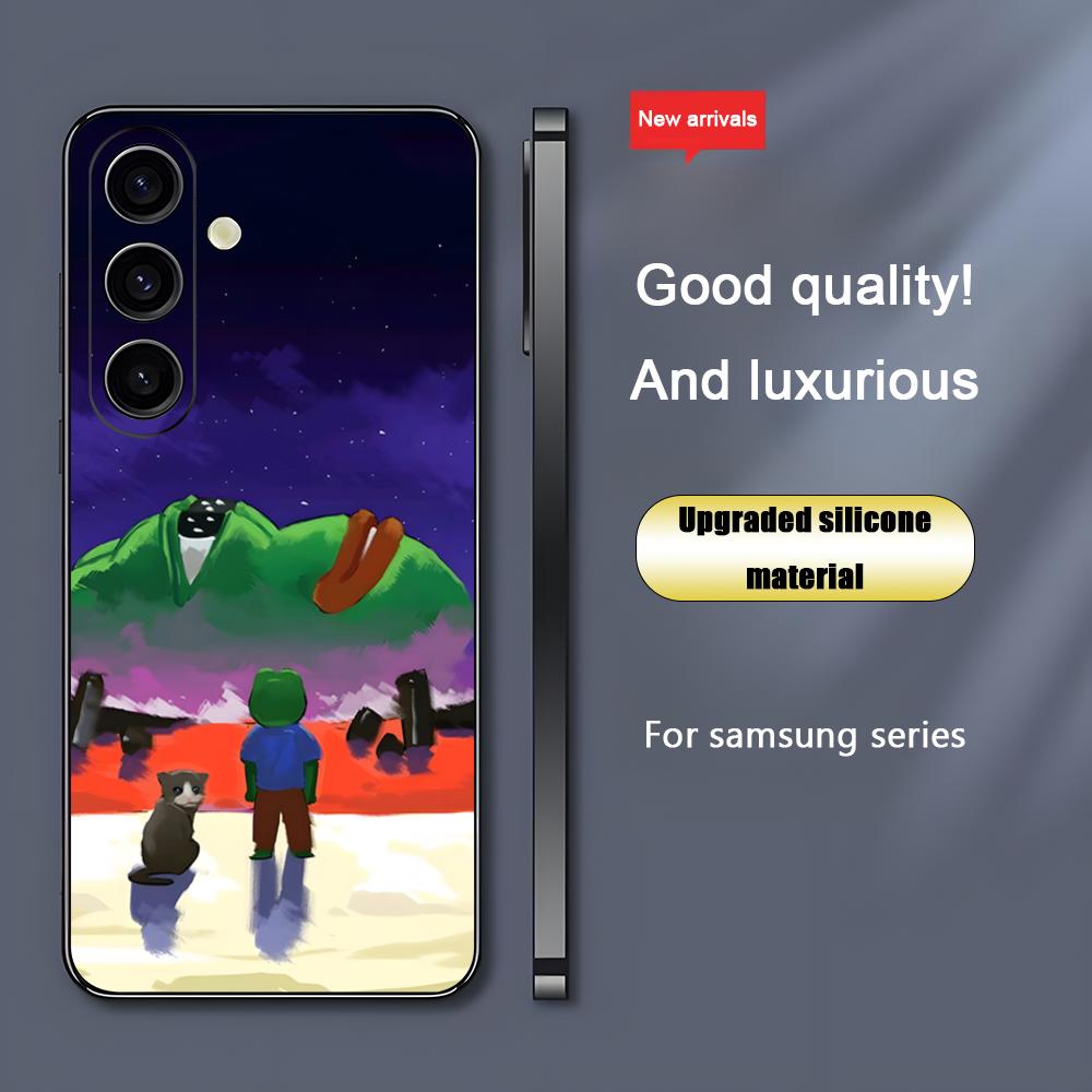 悲しいペペのカエルが描かれたクールなスマホケース、Samsu - Phone Cases Drawing のレビューと価格