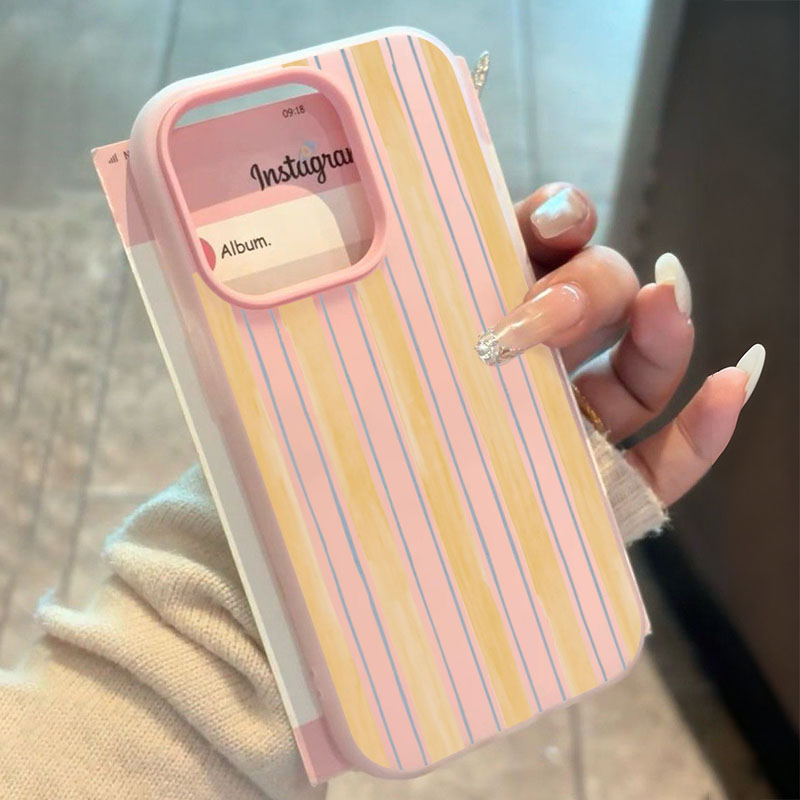 スタイリッシュな黄色のストライプ柄iPhoneケース iPh - Phone Cases Yellow のレビューと価格