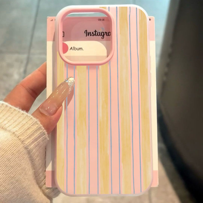 スタイリッシュな黄色のストライプ柄iPhoneケース iPh - Phone Cases Yellow のレビューと価格