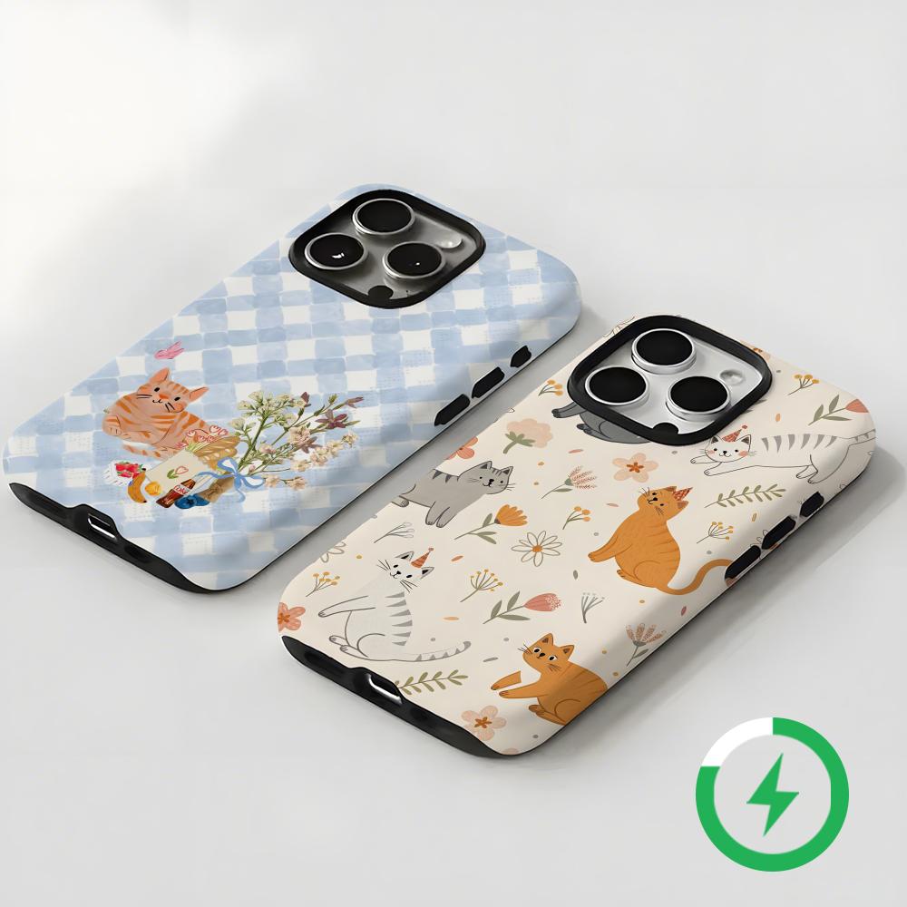かわいい猫と犬のスマホケース マグネット式 2-in-1 光 - Phone Cases Iphone 11 のレビューと価格