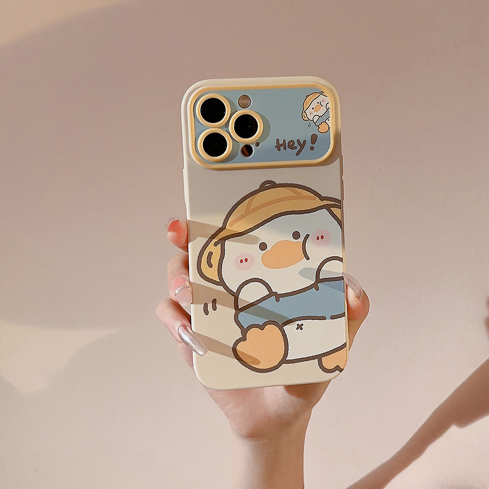 韓国漫画の黄色いアヒル柄iPhoneケース iPhone 1 - Phone Cases Yellow のレビューと価格