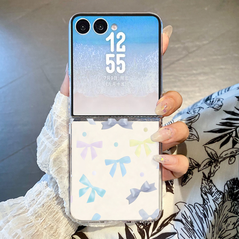 リボン柄プリント折りたたみ式携帯電話ケース サムスン Gal - Phone Cases Z Fold 4 のレビューと価格