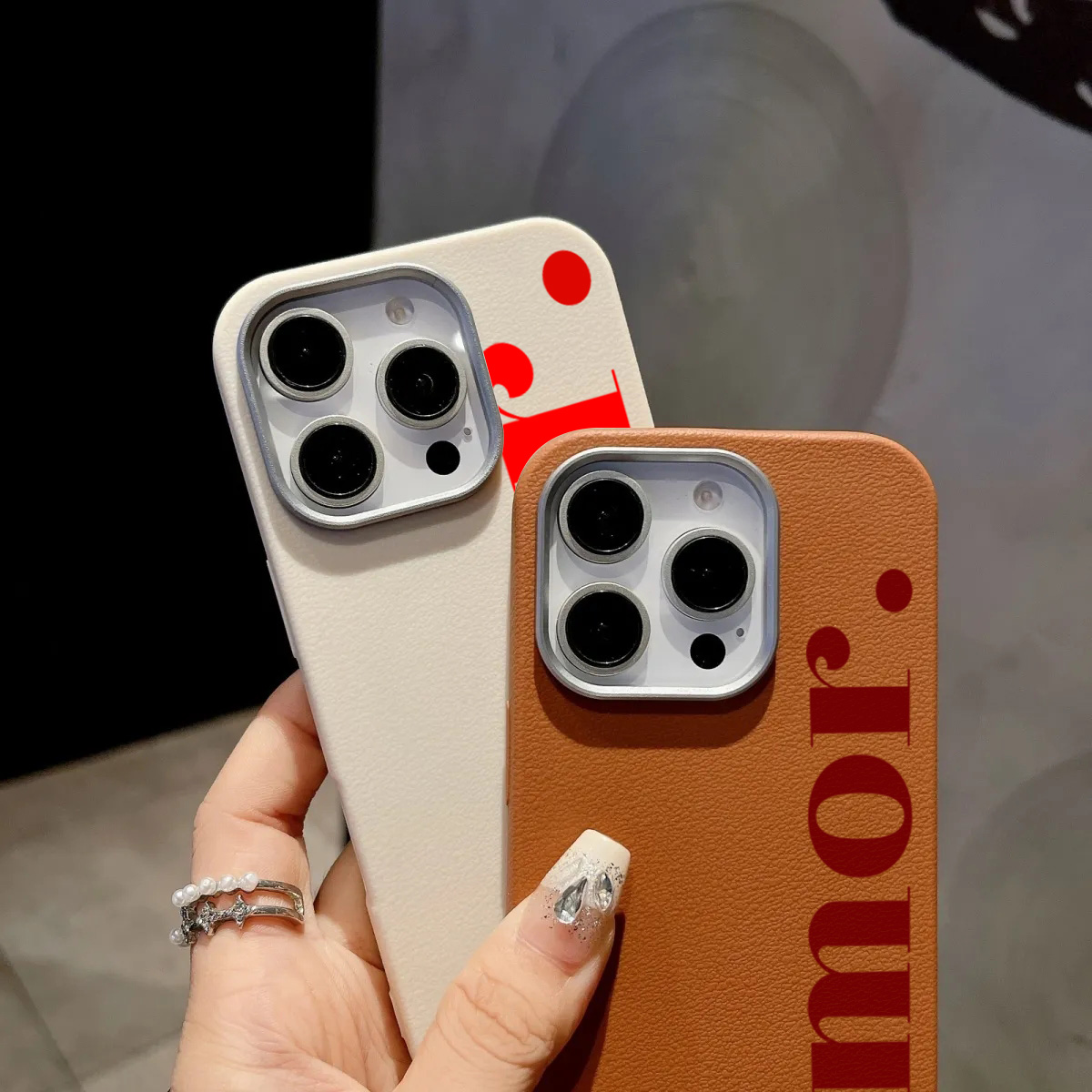 赤い芸術的な文字ライチ柄のiPhoneケース（iPhone  - Phone Cases Drawing のレビューと価格