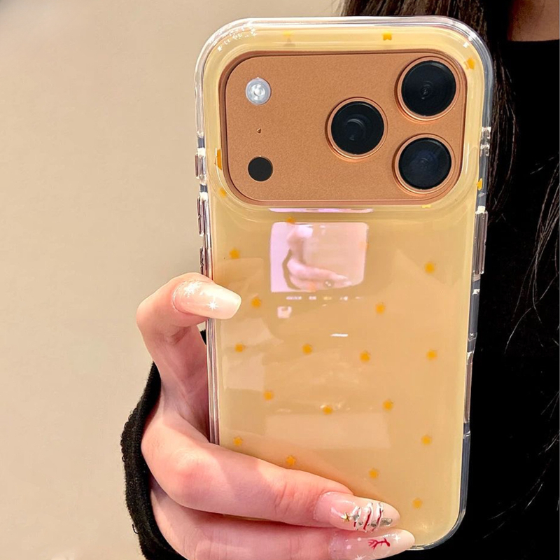 ファッションイエローの星柄スマホケース iPhone 17  - Phone Cases Yellow のレビューと価格
