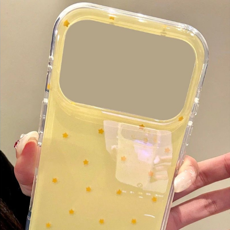 ファッションイエローの星柄スマホケース iPhone 17  - Phone Cases Yellow のレビューと価格