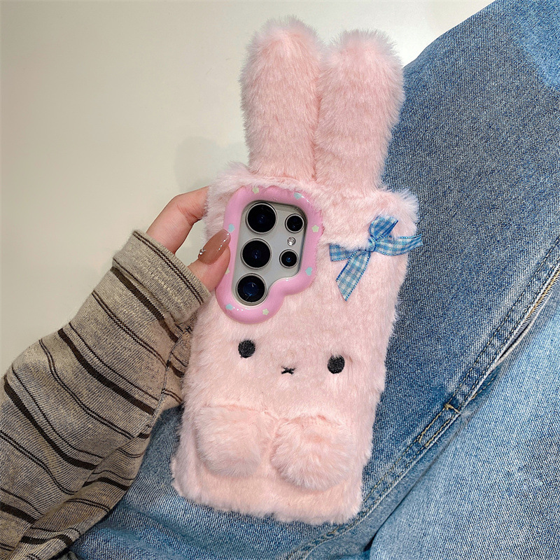 コレン 3D カートゥーン リボン付きうさぎ耳 暖かい毛皮の - Phone Cases For Samsung のレビューと価格