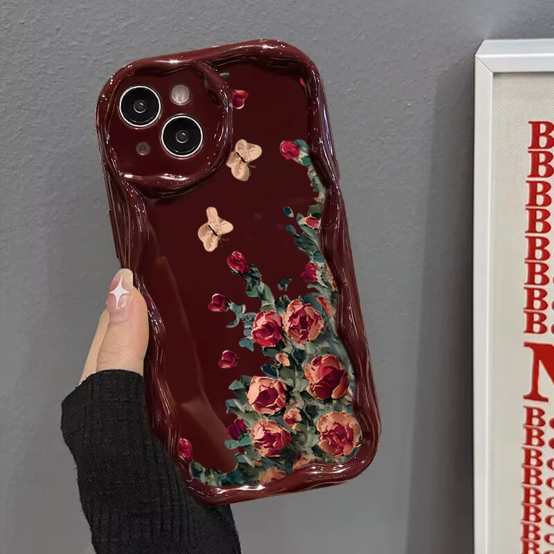 レトロな油絵風花柄スマホケース iPhone 17 Pro  - Phone Cases Drawing のレビューと価格