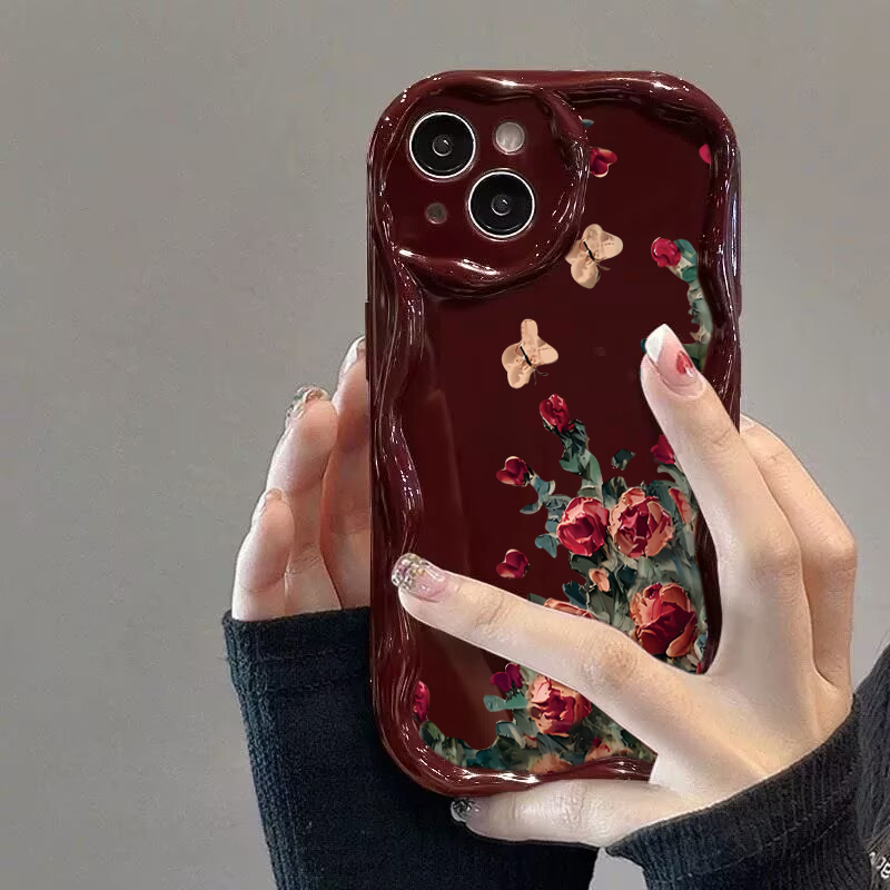 レトロな油絵風花柄スマホケース iPhone 17 Pro  - Phone Cases Drawing のレビューと価格