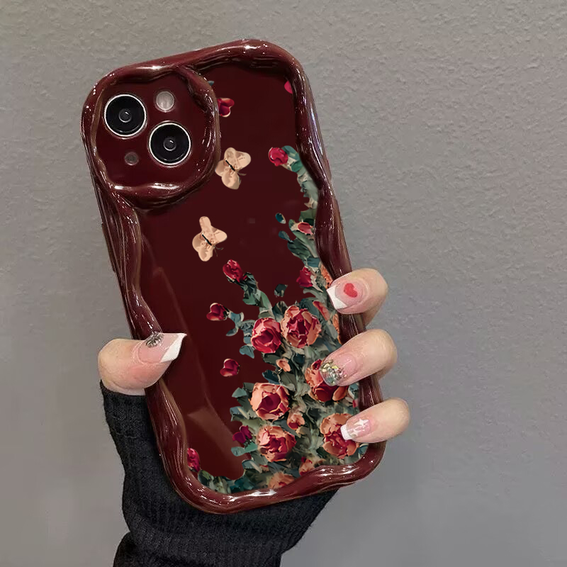 レトロな油絵風花柄スマホケース iPhone 17 Pro  - Phone Cases Drawing のレビューと価格