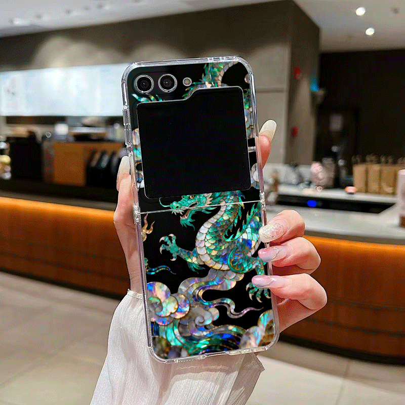 スタイリッシュな虎と龍の大理石模様のスマホケース、Samsu - Phone Cases Z Fold 4 のレビューと価格
