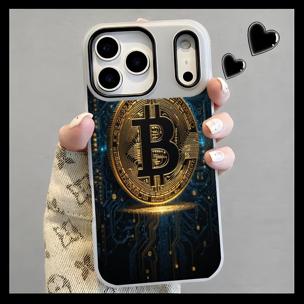 暗号通貨テーマ ビットコイン スマホケース クリアゼリー i - Phone Cases Yellow のレビューと価格