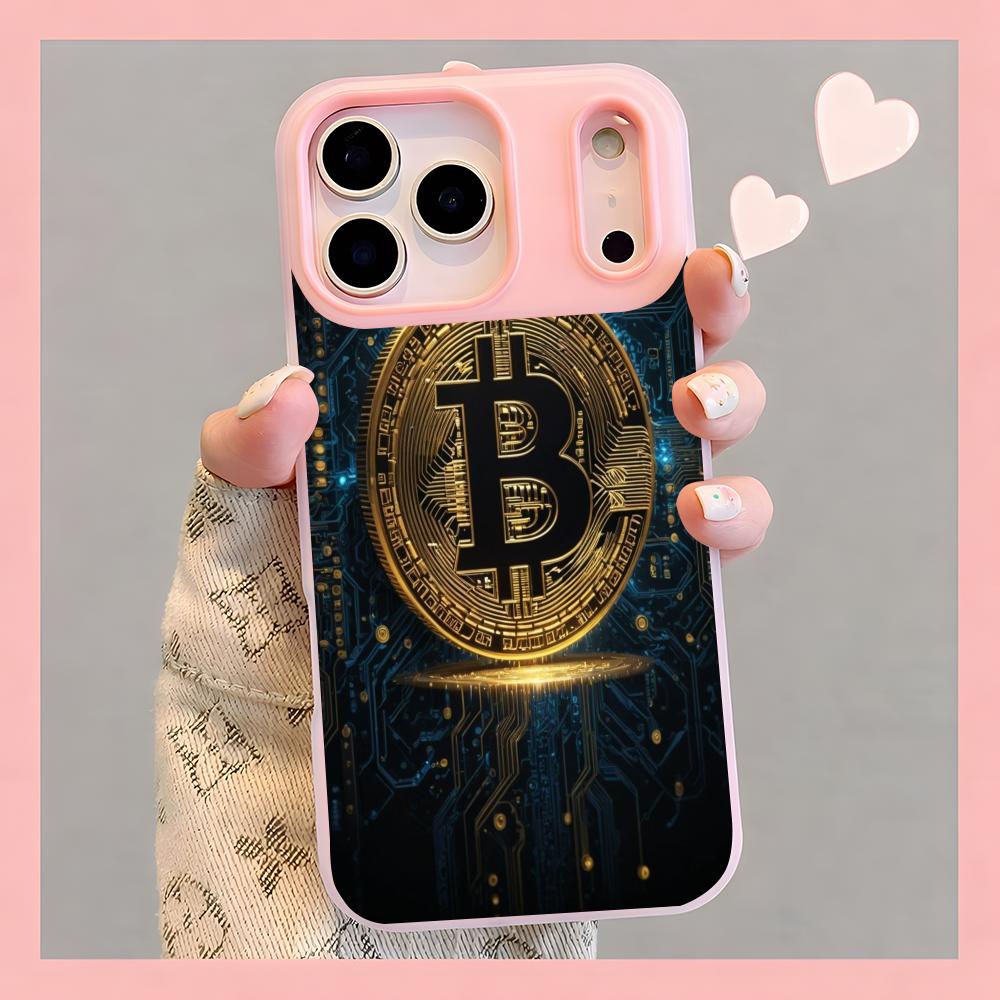 暗号通貨テーマ ビットコイン スマホケース クリアゼリー i - Phone Cases Yellow のレビューと価格
