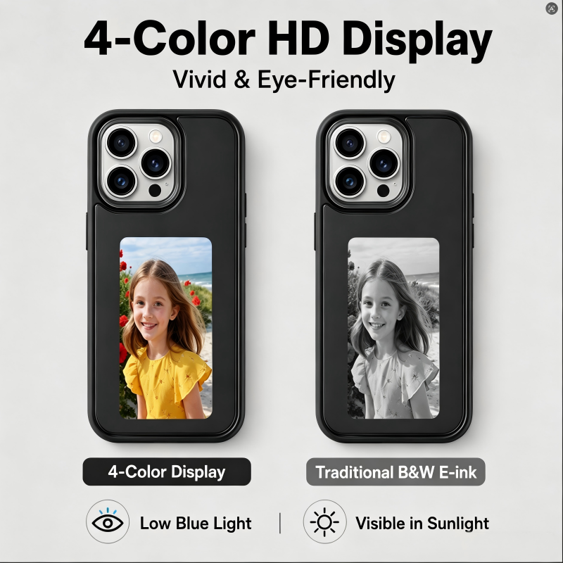 NFCパッシブ4色E-Inkディスプレイ搭載iPhone 1 - Phone Cases Custom のレビューと価格