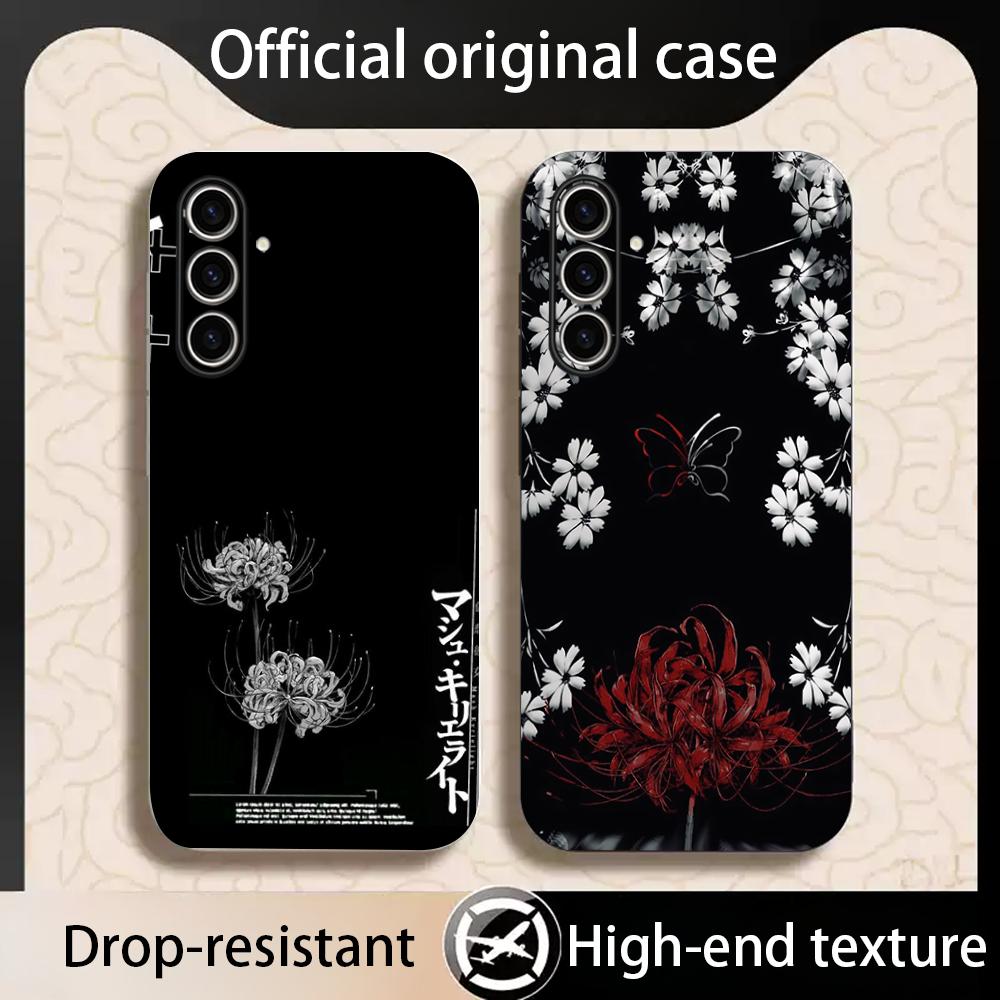 赤いスパイダーリリー柄の日本風アートデザインスマホケース S - Phone Cases Drawing のレビューと価格
