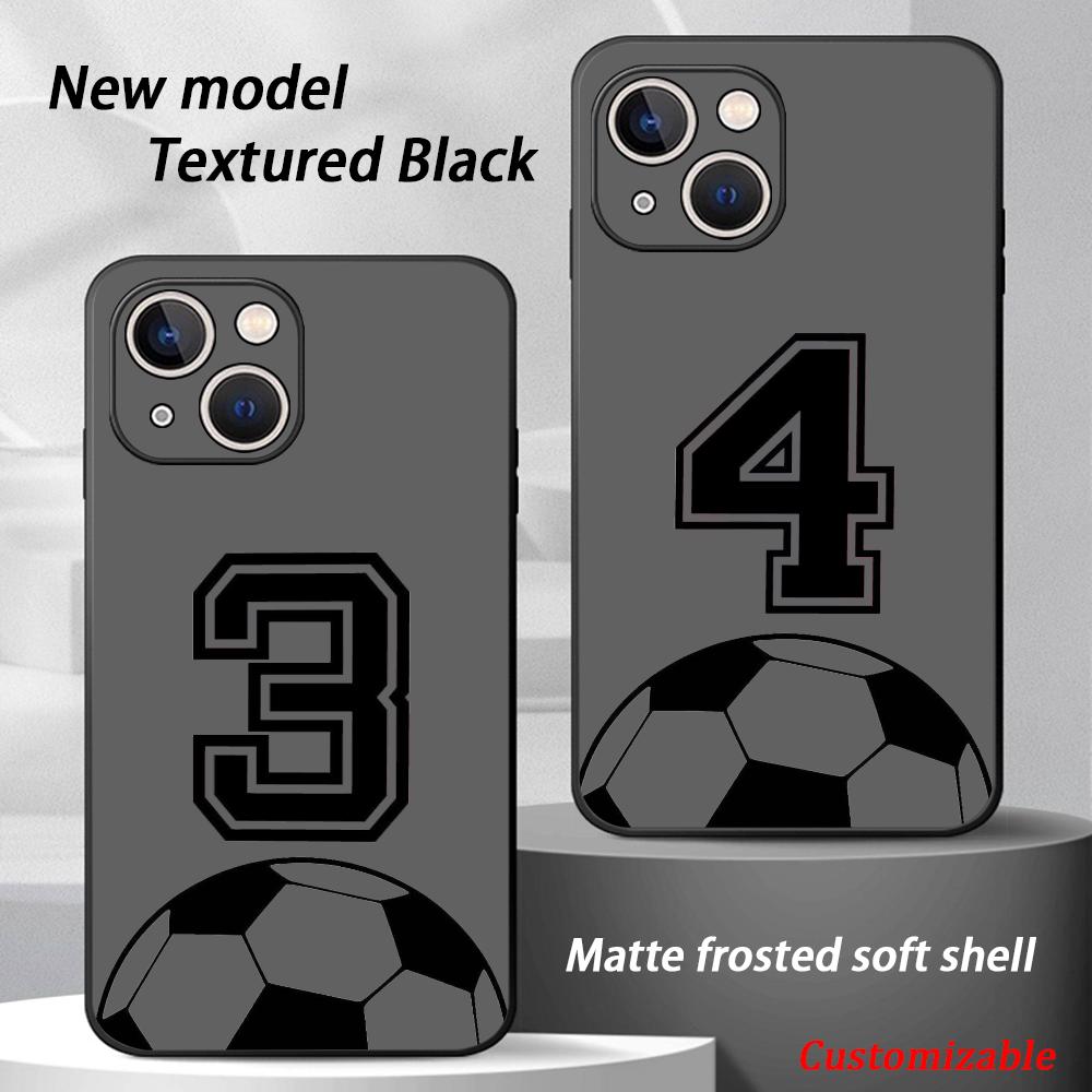 サッカーの背番号をカスタマイズできるスマホケース ソフトブラ - Phone Cases You Can Customize のレビューと価格