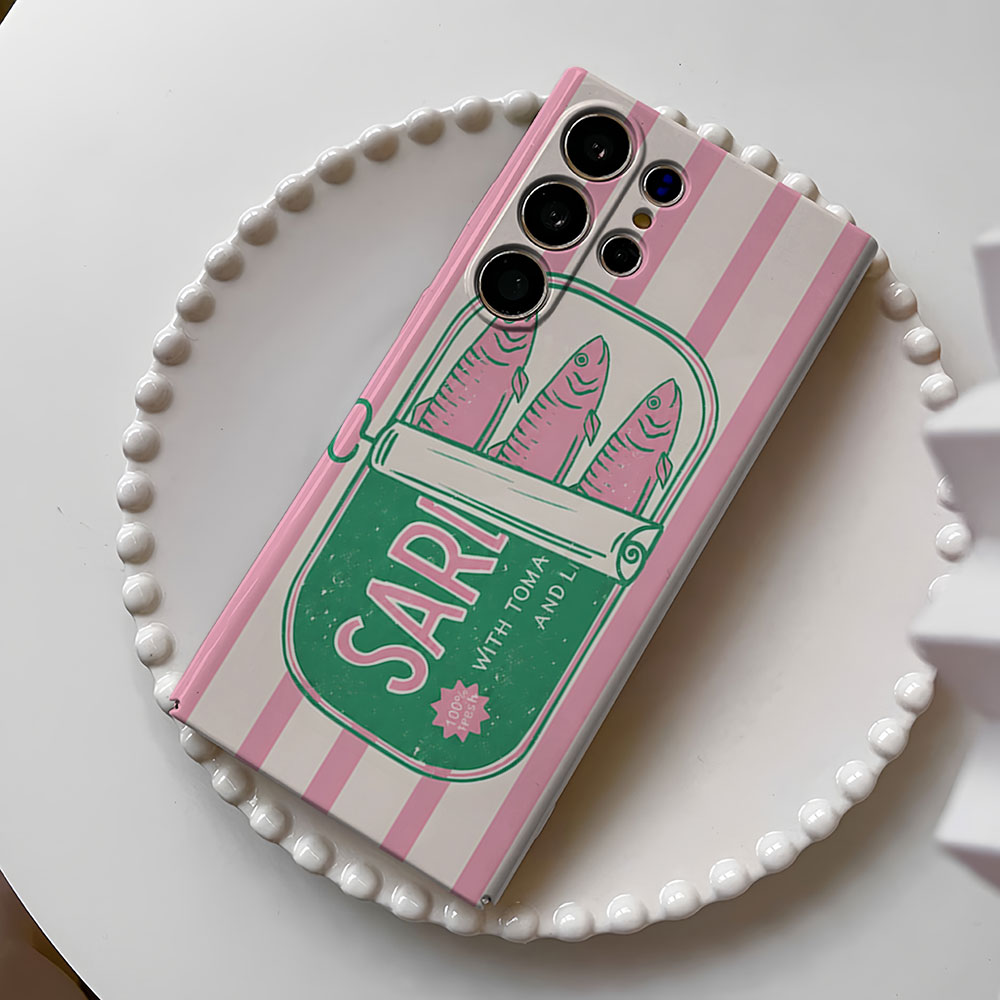 ヴィンテージサルディン缶デザインのSamsung Galax - Phone Cases You Can Customize のレビューと価格