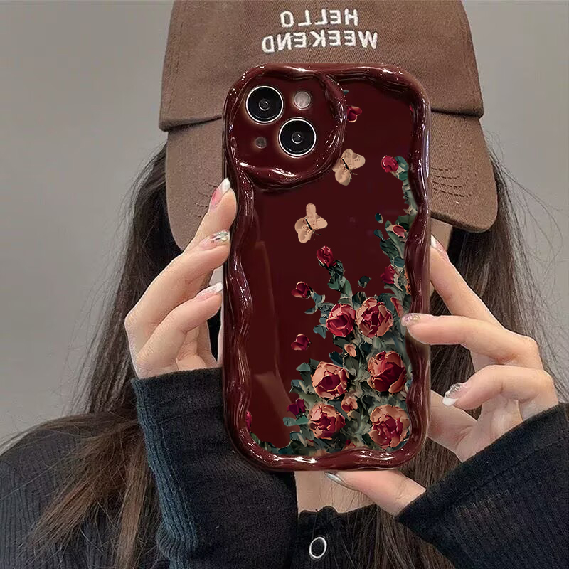 レトロな油絵風花柄スマホケース iPhone 17 16 1 - Phone Cases Drawing のレビューと価格