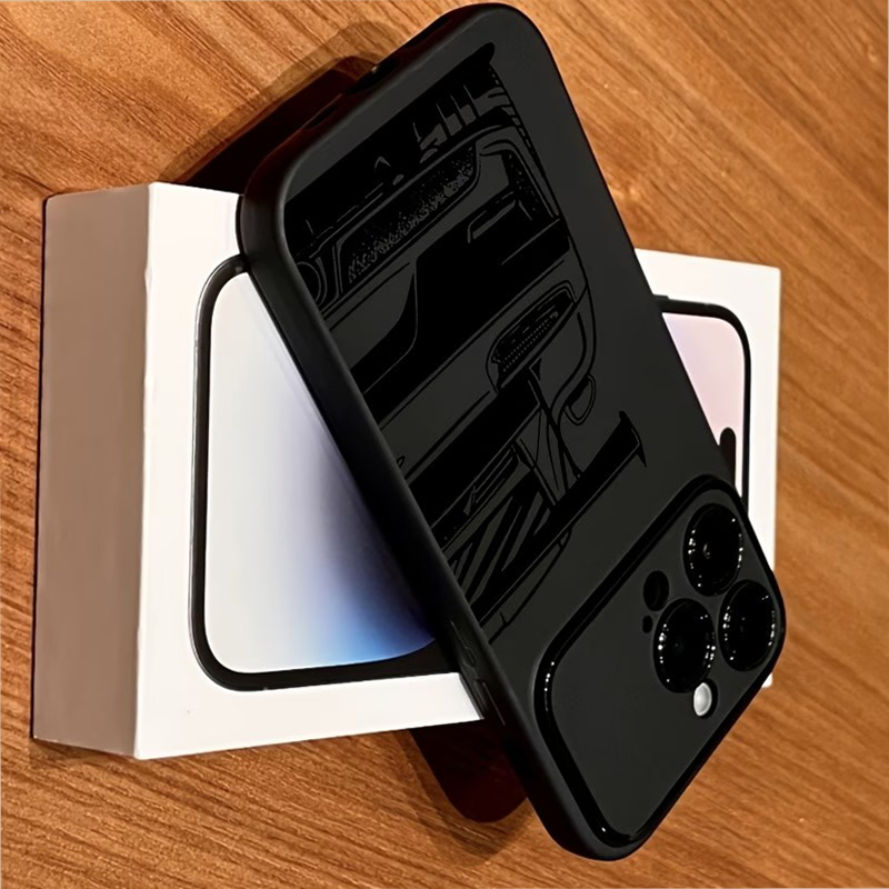 スポーツカーの線画デザイン iPhone 11 12 13  - Phone Cases Drawing のレビューと価格