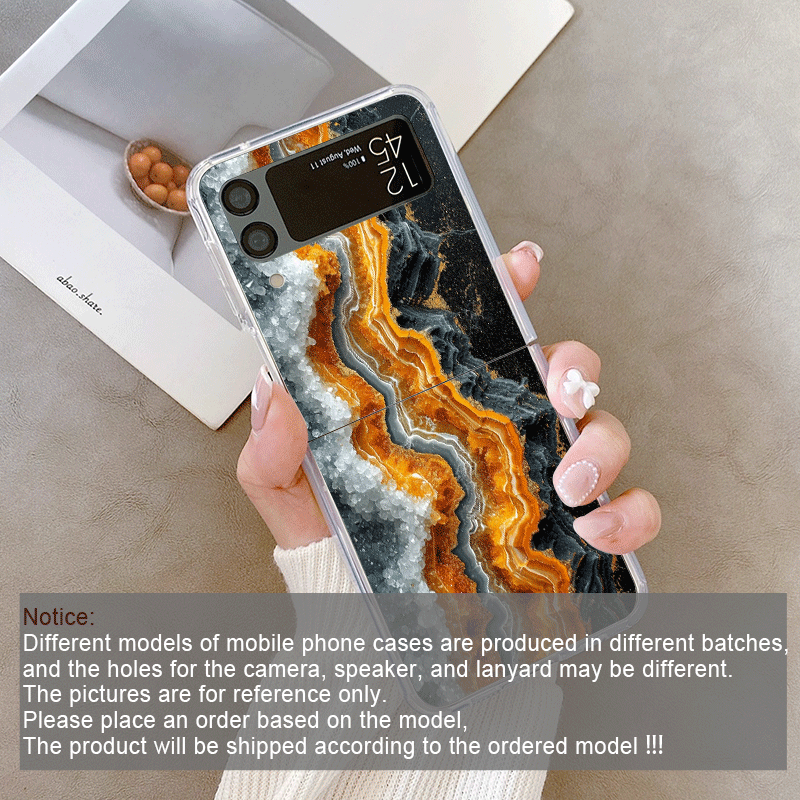 芸術的なカラフルな大理石模様のクリアフォンケース、Samsu - Phone Cases Z Fold 4 のレビューと価格